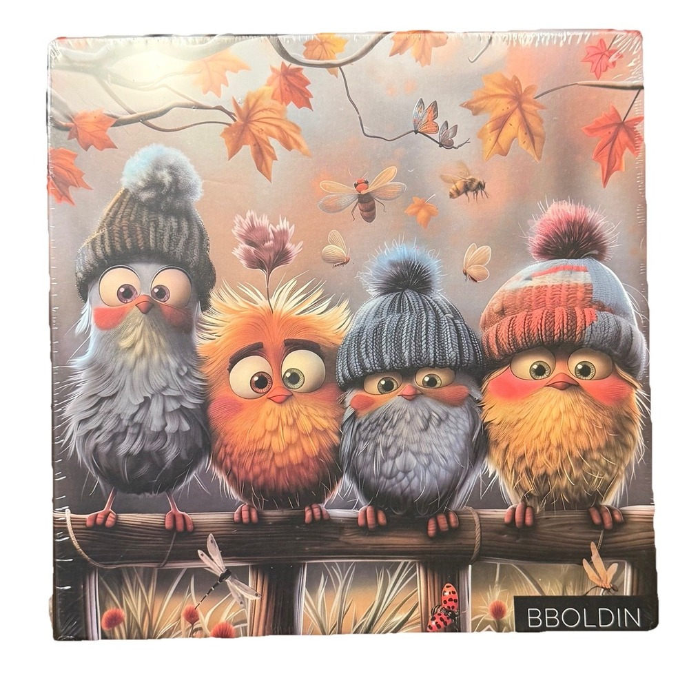 Unopened, Sealed Winter Party Cute Birds 1000 Pieces Jigsaw Puzzle New Unopened